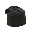 thumbnail image 1 of Qarigey Beanie Hat Cómodo Casual Color sólido Gorros para adultos Gorras Turbante simple Mujeres Hombres Sombreros para la decoración del vestido Sombreros Negro Qarigey AP009244-05B, 1 of 6
