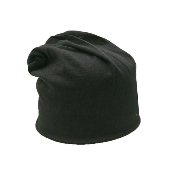 Qarigey Beanie Hat Cómodo Casual Color sólido Gorros para adultos Gorras Turbante simple Mujeres Hombres Sombreros para la decoración del vestido Sombreros Negro Qarigey AP009244-05B