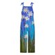 thumbnail image 2 of Gibobby Mono Corto Informal Mujer Primavera Verano Casual Moda Pantalones sin mangas Mono Estampado floral Vendaje Bolsillo Mono(Azul marino， M), 2 of 4