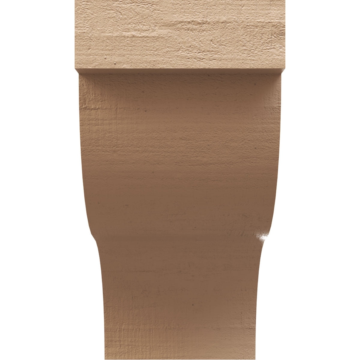 9"W x 18"D x 18"H Classic Garner Rough Cedar Woodgrain TimberThane Corbel, Primed Tan