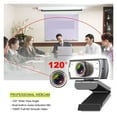 thumbnail image 2 of 120° Wide Angle Webcam 1080P Full Hd With Microphone USB Video Conference Meetting For Laptop Computer PC, 2 of 4