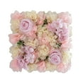 thumbnail image 3 of Panel de pared de flores artificiales, fondo floral para decoración de bodas. Rosa claro, 3 of 9