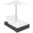 thumbnail image 2 of Modway Arrival Outdoor Patio Chaise in Espresso White, 2 of 6