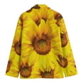 thumbnail image 2 of Yellow Sunflower Print Men'S Blazer, Floral Fun Novelty Blazer, 2 of 4