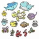 thumbnail image 1 of 14 piezas/lote de pegatinas bordadas de animales marinos para ropa, parches termoadhesivos para tela, moda, versátiles, para jeans, bricolaje, reparación de agujeros, respaldo adhesivo, 1 of 4