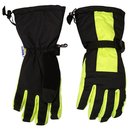 - NICE CAPS Mens Extreme Cold Weather Winter 80 Gram Thinsulate Premier Waterproof Ski Snowboard Snow Glove with Long Cuff
