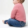 thumbnail image 6 of Gerber Baby Long Sleeve Solid Onesies Multi-Pack Interlock 180 GSM, Pink, 12 Months, 6 of 8