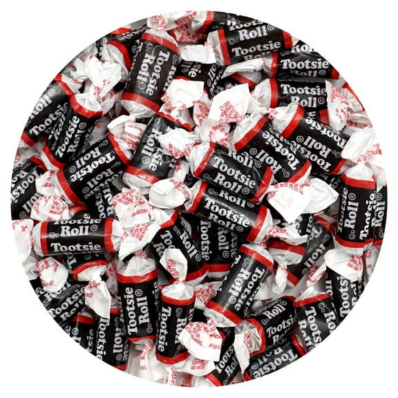 Tootsie Roll Midgees, 2lb Bulk Bag (Approx. 140 Pieces), Mini Chewy Candy, Individually Wrapped Bulk Candy, Chocolate Candy, The Hampton Popcorn & Candy Company