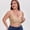 Beige, variant on Women's Wireless Push-Up Bra, Side Control & Coverage, Breathable Seamless Comfort T-Shirt Bra Red XL
