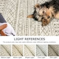 thumbnail image 4 of Long Hallway Runner Rug 2.6x18 Non-Slip Washable, Moroccan Vintage Beige Boho Kitchen Rugs Ultra Soft Distressed Geometric Floor Carpet Runners for Bedroom Laundry Stairway Entryway, 4 of 8