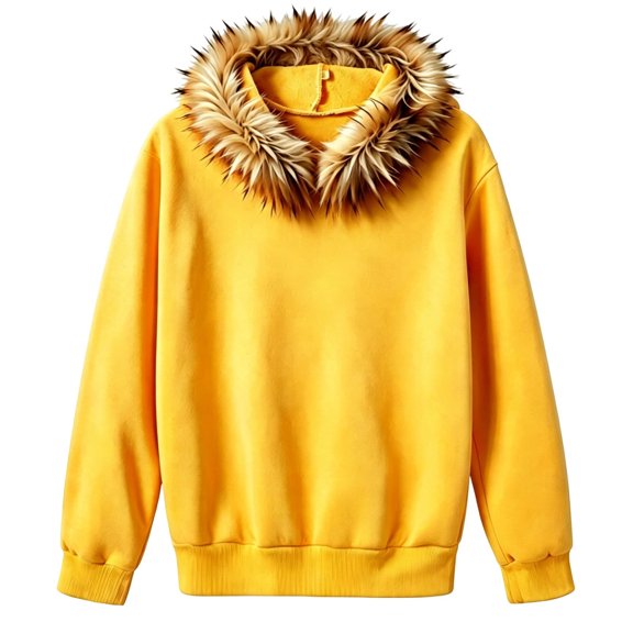 Krdevn Kids Pullover Hoodie, Fall Winter Long Sleeve Sweatshirt,Yellow