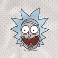 thumbnail image 5 of Rick and Morty Rick Headshot Mens Lined Mesh Shorts, White, Large, 5 of 6