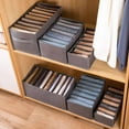 thumbnail image 3 of Closet Drawer Organizer for T-Shirts Jeans Shirts Organizing System for Wardrobe Storage Box A, 3 of 4