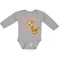 thumbnail image 3 of Inktastic My Great Grandma Loves Me- Cute Giraffe Boys or Girls Long Sleeve Baby Bodysuit, 3 of 5