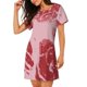 thumbnail image 2 of Fotbe Striped Meat Bata de Dormir para Mujer con Estampado, Camisón de Algodón de Manga Corta, Ropa de Dormir Casual, 2 of 6
