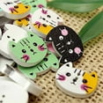 thumbnail image 4 of 150Pcs 2 Holes Wooden Button Sewing Scrapbooking DIY Craft, 50Pcs Mixed Butterfly & 100Pcs Colorful Animal Cat, 4 of 7