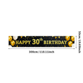 thumbnail image 3 of Golden Black 30th Birthday Banner Backdrop Party Supplies Decorations Happy Birthday Balloons Photography Props Celebrations Festive Events, 3 of 8