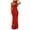 Watermelon Red, variant on Womens Floral Print Halter Maxi Dress Strapless Bodycon Flowy Lightweight Breathable Sleeveless Summer Dress For Beach Vacations And Formal Events