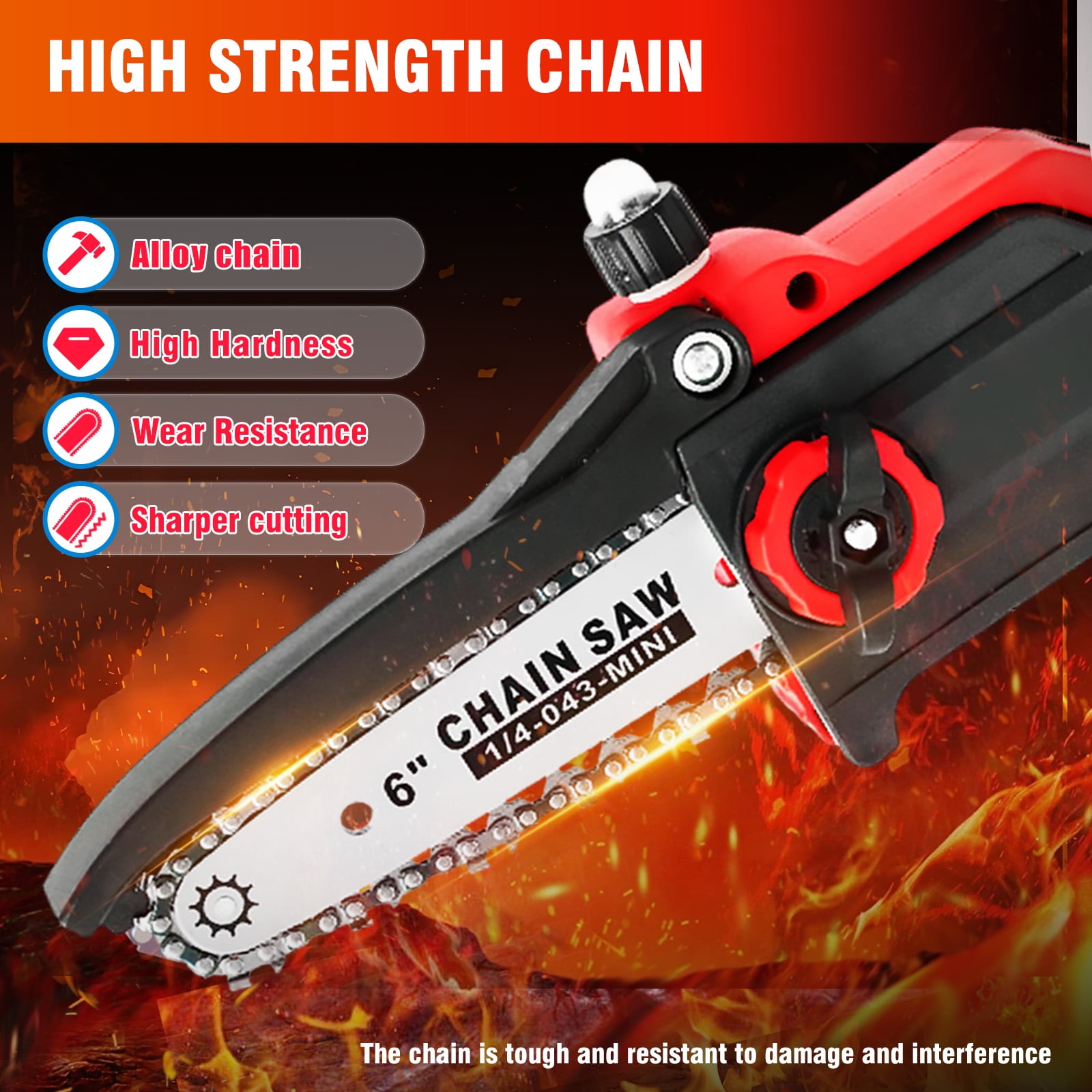CATGOOD MIni Chainsaw, 6 Inch & 8 Inch Portable Electric Chainsaw for Tree Branches，Best Gifts for Dad，Husband