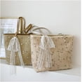 thumbnail image 3 of LinYooLi Fashion Lace Tote Bag Women Woven Straw Top Handle Handbags Summer Beach Purse, 3 of 7