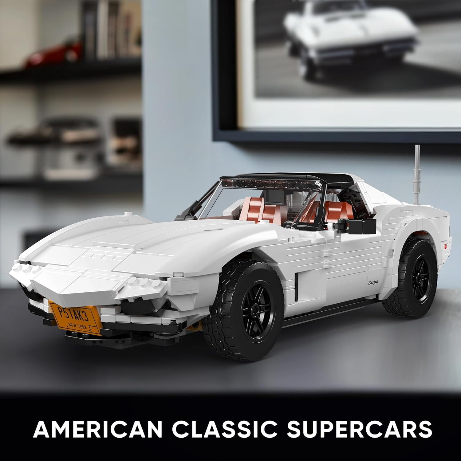 Technology Supercar Building Block Kits, Car Model Building Sets, MOC Car, Collections Enthusiasts, 1347 Pieces