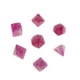 thumbnail image 4 of Juego de 7 dados poliédricos para juegos de rol, D&amp;D, D&amp;D, opacos, de múltiples caras Rosa blanca, 4 of 7