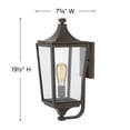 thumbnail image 5 of 1294OZ Hinkley Lighting Jaymes - One Light Outdoor Medium Wall Mount, 5 of 6