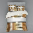 thumbnail image 2 of Ambesonne Modern Bedding Set 3 Pcs, High Tech Theme Image, Twin XL, Grey Yellow Pale Orange, 2 of 3