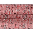 thumbnail image 4 of oneOone Velvet Dark Peach Fabric Christmas Christmas Sewing Material Print Fabric By The Yard 58 Inch Wide, 4 of 5