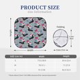 thumbnail image 3 of Honeii Christmas Hat Dachshund Print Foldable Car Sun Shade for Windshield, 2-Piece UV Protection Shade, Protects Car Interior, Ideal for Cars, Trucks, SUVs-Medium, 3 of 6