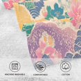 thumbnail image 5 of Yayeee 2 Pack Hand Towels for Bathroom 100% Cotton 16" x 28" Soft Absorbent Kitchen Towel, Yellow Floral Wave, 5 of 7