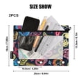 thumbnail image 3 of Neon Skull Star Sausage 2 Pack Pencil Pouch for 3 Ring Binder Smooth Zipper Folders with Pockets Clear Window Pencil Case, 3 of 6