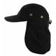 thumbnail image 1 of Magg Outdoor Sombrero de Protección Solar en Mezcla de Algodón con Solapa para el Cuello, Negro, 1 of 1