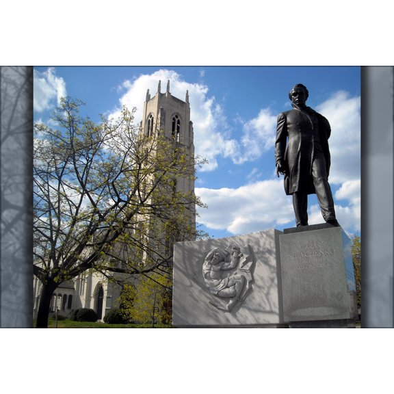 24"x36" Gallery Poster, Taras Shevchenko Memorial - Church of the Pilgrims