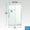 thumbnail image 2 of OVE Decors Bel Soft-Close Satin Nickel 48" Frameless Sliding Soft Close Shower Door, 2 of 19