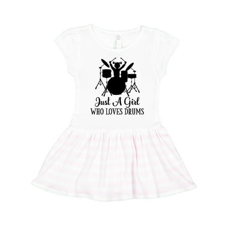 

Inktastic Drummer Music Gift for Girls Gift Toddler Girl Dress
