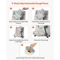 thumbnail image 4 of VEVOR 14 Inch Pizza Dough Roller Sheeter Automatic Commercial Pizza Dough Press 370W, 4 of 9