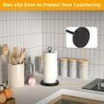 thumbnail image 6 of BZUEPRS Paper Towel Holder Countertop, Silver Stainless Steel Paper Towel Holder for Standard & Jumbo Rolls, Paper Towel Holder Stand with Weighted Anti-Slip Base for Kitchen Bathroom, 6 of 15