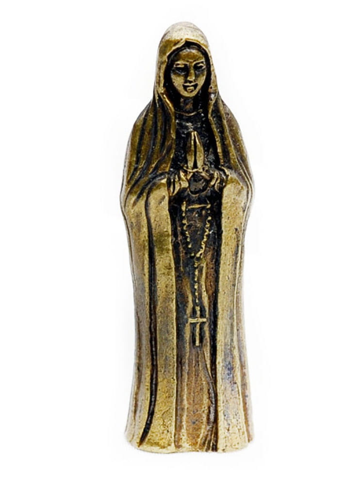 Vietguild's Virgin Mary Bronze Figurine Statue Amulet