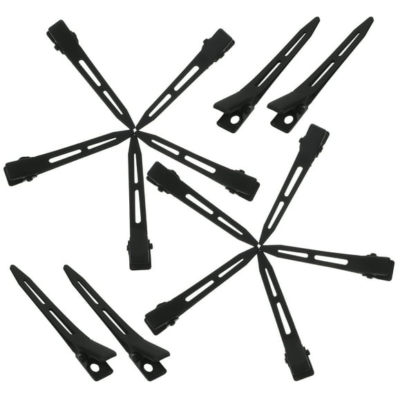 Clispeed 30pcs Delicate Hair Clips No Bend Alloy Black for Women Makeup
