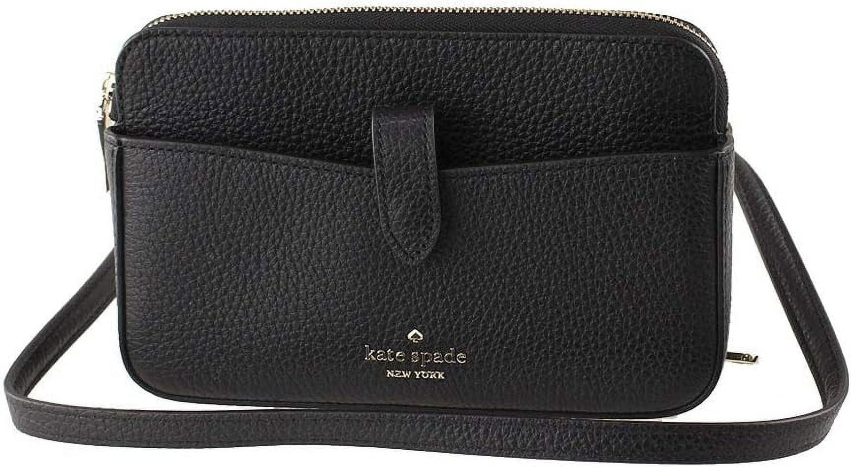 Kate Spade New York Leila Small Tab Crossbody Bag (Black)