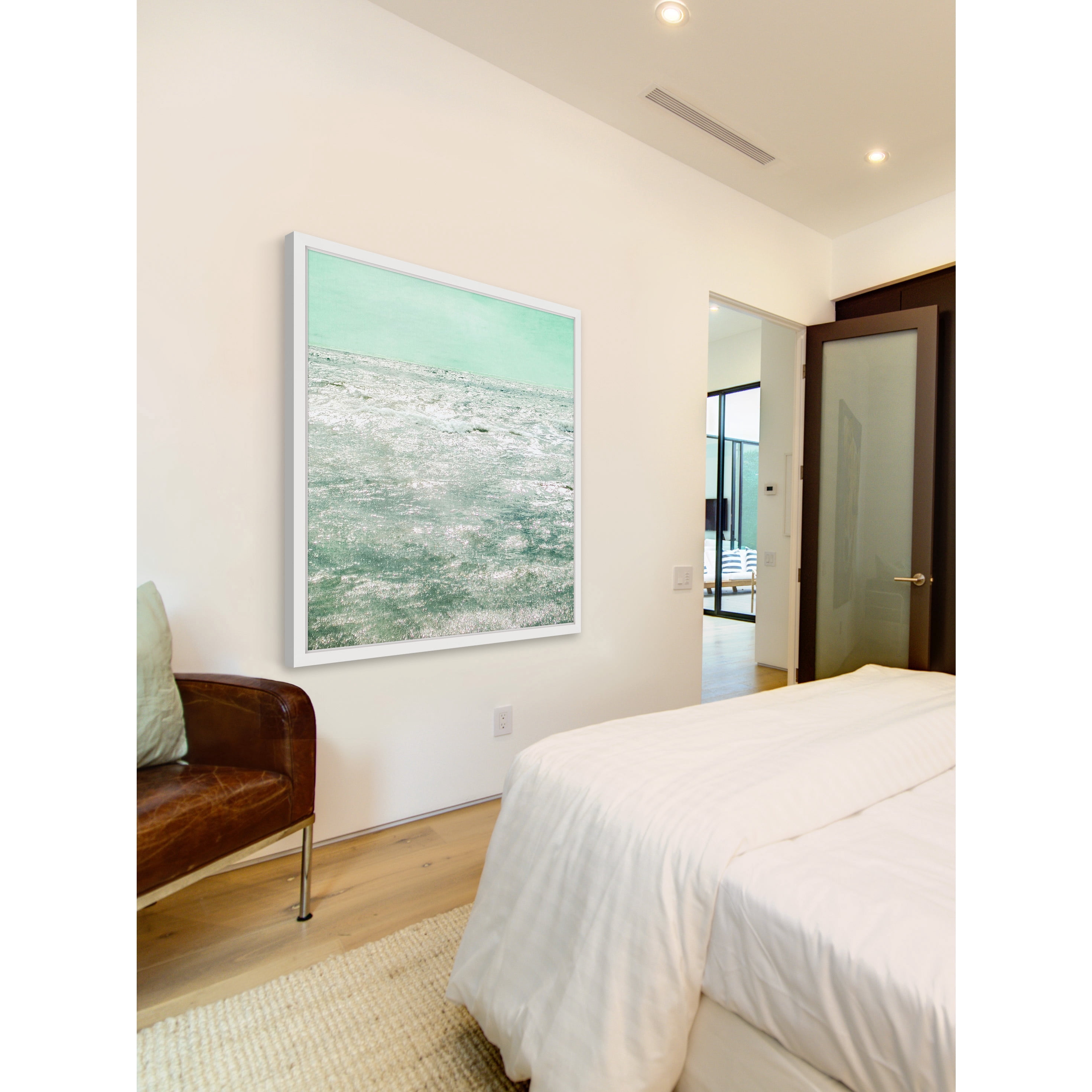 Shining Sea Framed Painting Print