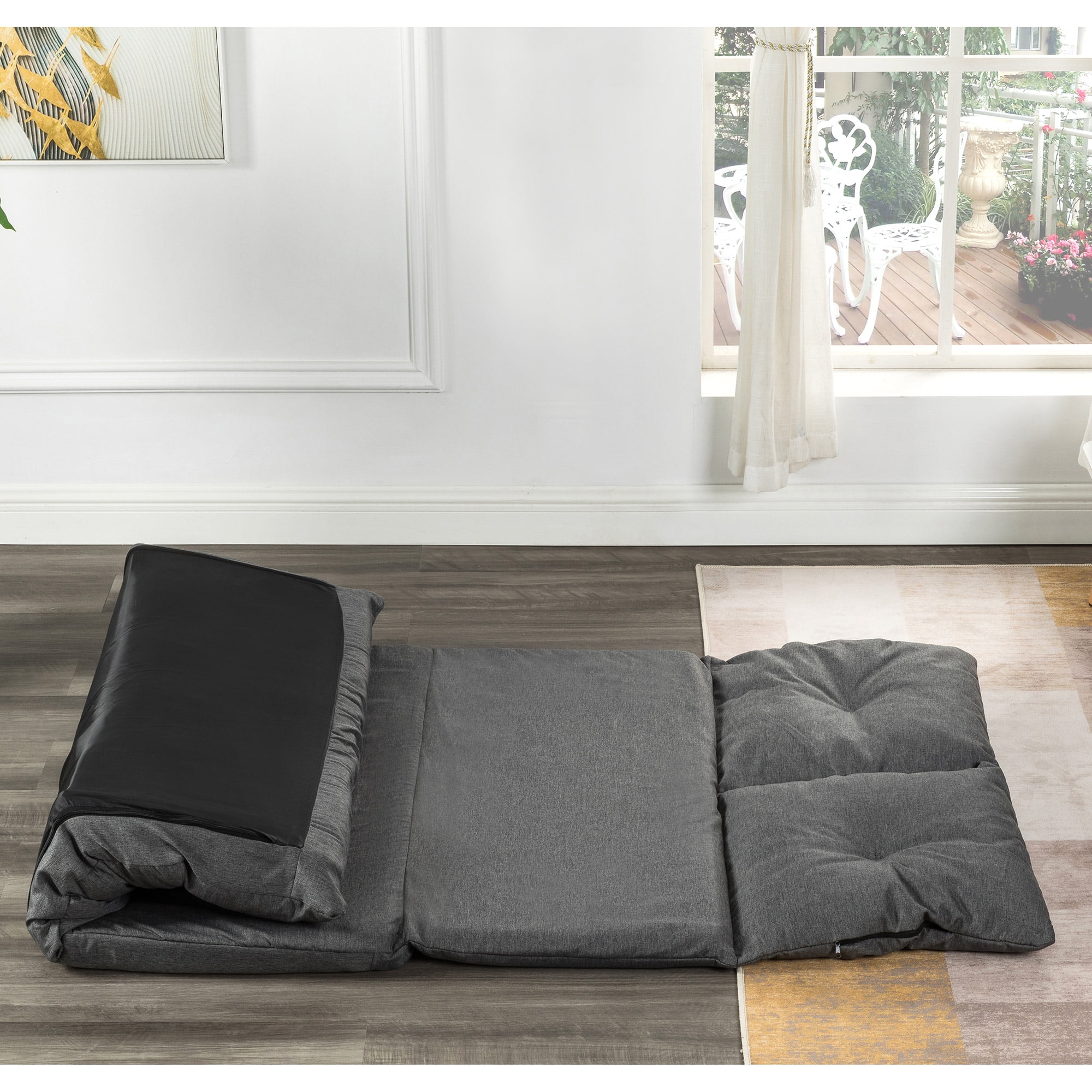 Details about   4” Full Size Folding Foam Mattress Tri-fold Sofa Bed Guest Floor Sleeping Mat 
