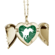 thumbnail image 1 of Lado la caza de animales de caza Collar colgante en forma de melocotón con alas Unbranded M, 1 of 3