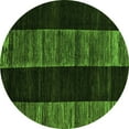 thumbnail image 1 of Ahgly Company Indoor Round Abstract Green Modern Area Rugs, 5' Round, 1 of 4