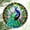 Peacock-s115, variant on Colorful Ceramic Wolf Christmas Ornament, Wolf Ornaments for Christmas Tree, Holiday Decorations, Christmas Decor, Wolf Lovers, Wolf Gifts, Christmas Ornament Gift Ideas - Christmas...