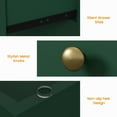 thumbnail image 7 of Heynemo Green Nightstands Set of 2, 3-Drawer Wooden Bedside Tables for Bedroom, Living Room, or Hallway, 7 of 7