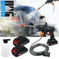 thumbnail image 6 of Paddsun 21V Cordless Electric Pressure Washer, Portable Handheld High Pressure Water Spray Gun Cleaner with 2 Batteries & Charger for Car Wash, Yard & Patio, 6 of 17