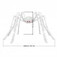 thumbnail image 3 of Halloween Realistic Hairy Spider, Large White Scary Spiders Prop for Lawn Yard Wall Indoor Outdoor Haunted House Party Decoration, 3 of 5