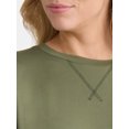 thumbnail image 4 of Time and Tru Women's Super Soft Tunic Top with Long Sleeves, Sizes S-XXXL, 4 of 5